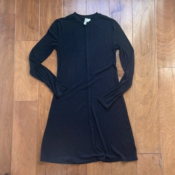 Divided | Dresses | Hm Divided Ribbed Jersey Dress In Black Size S |  Poshmark